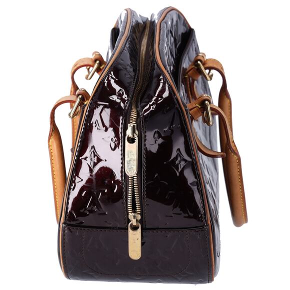 Louis Vuitton Summit Drive Monogram Vernis Handbag M93516 Amarante - Picture 2 of 9